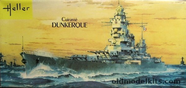 Heller 1/400 Dunkerque Battlecruiser, L1025 plastic model kit